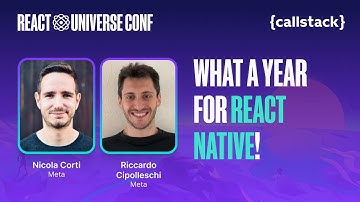 What a year for React Native! — Nicola Corti, Riccardo Cipolleschi | React Universe Conf 2024