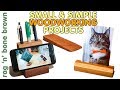 3 Simple Woodworking Projects - Gift Ideas - Including A Desk Tidy Smart Phone Stand & Photo Display