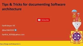Tips & Tricks for documenting Software architecture