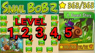 Snail Bob 2 - Forest Story - Level 1-5 screenshot 5