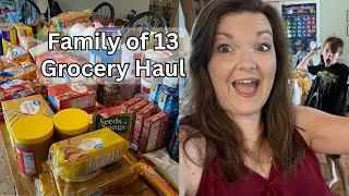 Family of 13 Grocery Haul (it comes in TWOS!)  || Large Family Grocery Haul