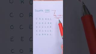 ENCUENTRA la palabra CERO► ¿Podrás resolver esta sopa de letras?  #acertijosdifíciles #sopadeletras