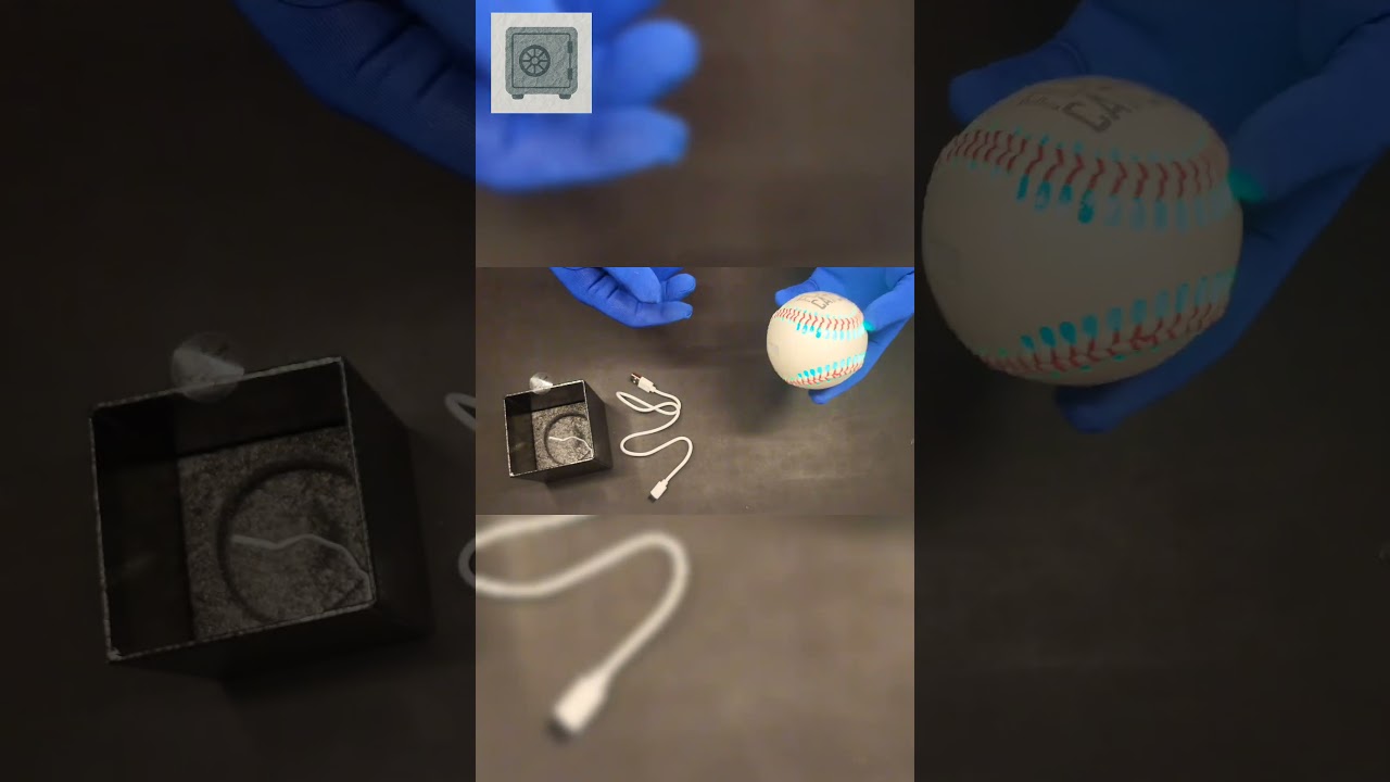 Silent ASMR Unboxing | Light Up Baseball | Crinkle Vault