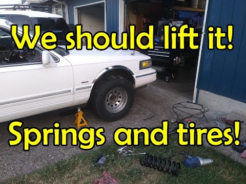 Lincoln Town Car Breakdown | New Tires and Front Moog Coil springs