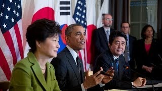 President Obama's Trilateral Meeting with President Park and Prime Minister Abe