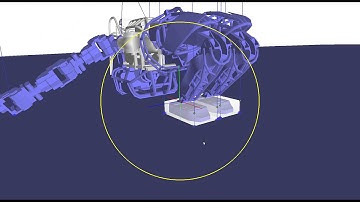 Simulation for ATLAS robot with soft feet on DART (no control)