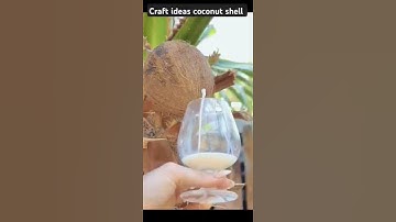 how to cut coconut 🥥 shell for craft#shorts#craft#diy#woodworking#coconut