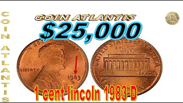 ¿Cuánto vale un centavo de cobre de 1983?