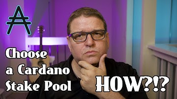 Cardano - Choose an ADA Stake Pool - Pick Your Pony!