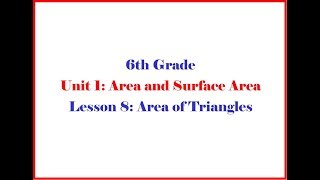 6 1 8 Grade 6 Unit 1 Lesson 8 - Open Up Resources