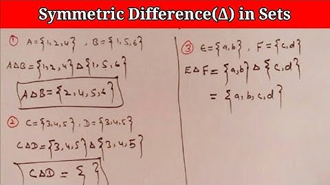 Symmetric Difference of Two Sets | Set unit in Sindhi | Math for Class 8,10 Sindh text | STS