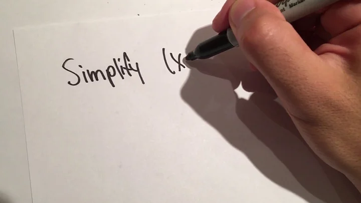 How to simplify (x-2)^2