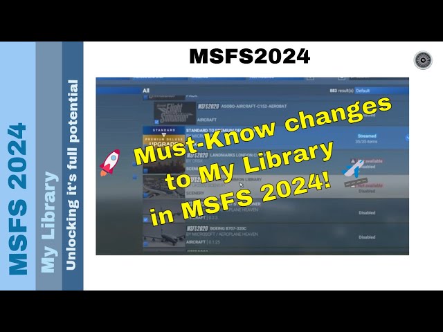 🚀 MSFS 2024 Update: Unlocking My Library's Full Potential! 🛫