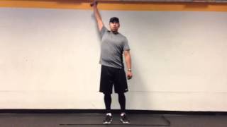 Windmill toe touch