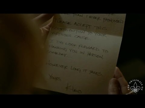 The Vampire Diaries 8x16 FINALE Klaus writes Caroline a letter