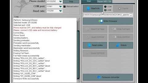 Samsung S5292 Write Firmware and Repair IMEI with Octoplus Box