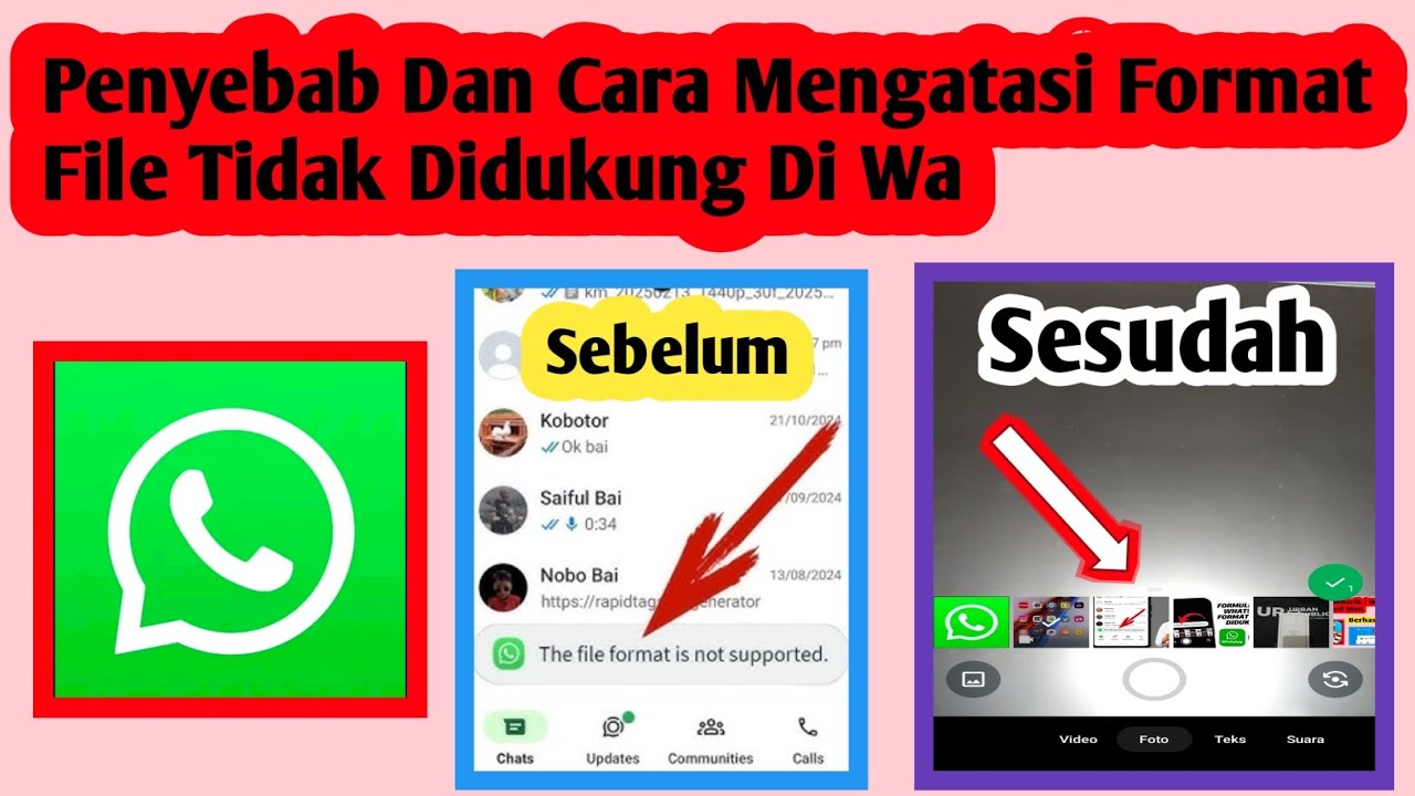 Cara Atasi Format File Tidak Didukung Di Whatsapp 2025 Cara