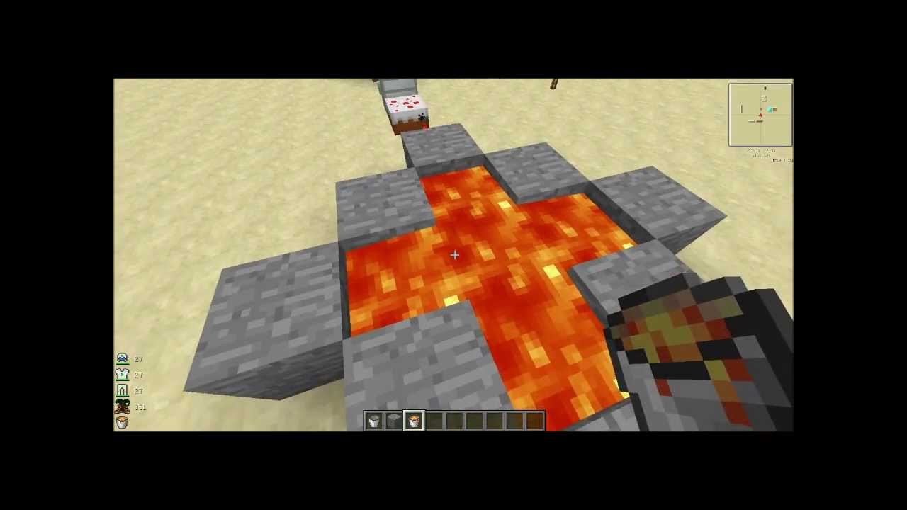 16. Ферма лавы в майнкрафт. Бесконечный источник лавы ic2. Бесконечная лава 1. Бесконечные источники в майнкрафт.