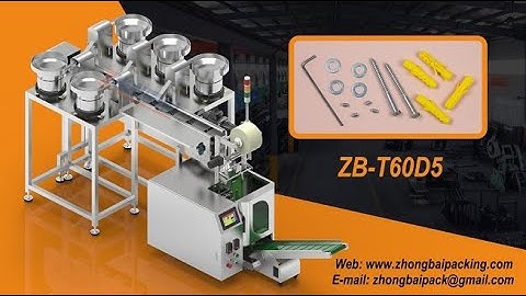 Fasteners Kit Bagging Machine, Hardware Kitting Counter Bagger