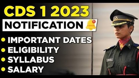 UPSC CDS II  Online Form 2023// UPSC Combined Defence Service Exam II Recruitment 2023, CDS Syllabus
