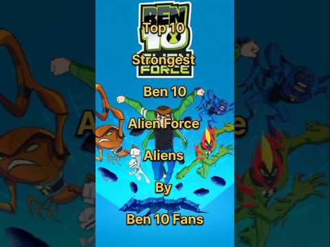 Top ten strongest ben10 alienforce aliens😱🔥💯#shortsvideo #youtubeshorts #top10