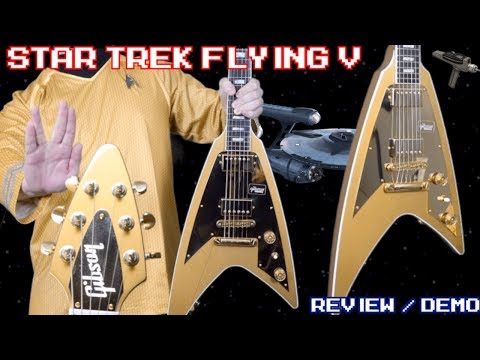 The Star Trek Signature Model | 2018 Gibson Modern Flying V Gold Prism | Review + Demo