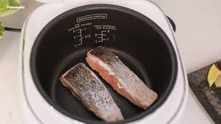 How to Cook Oil-Free Salmon | Panasonic SR-DK104 Rice & Multi Cooker