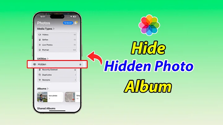 How to hide hidden photos album in iPhone