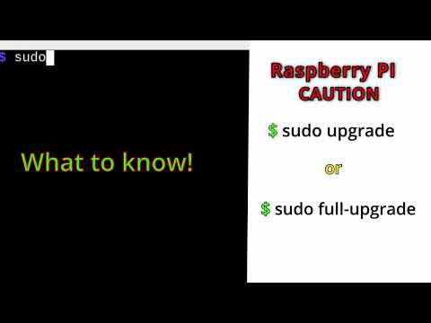 When best to use the Raspberry PI "sudo upgrade" versus "sudo full-upgrade" | It MATTERS, a lot!