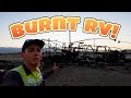 RV Burns To The Ground! Tiny Home On Wheels Fire