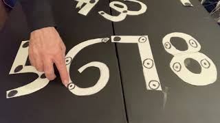 Touch Math: counting from one to nine
