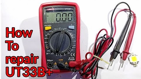 How to repair UNI-T UT33B+ multimeter (fault in current measuring function)