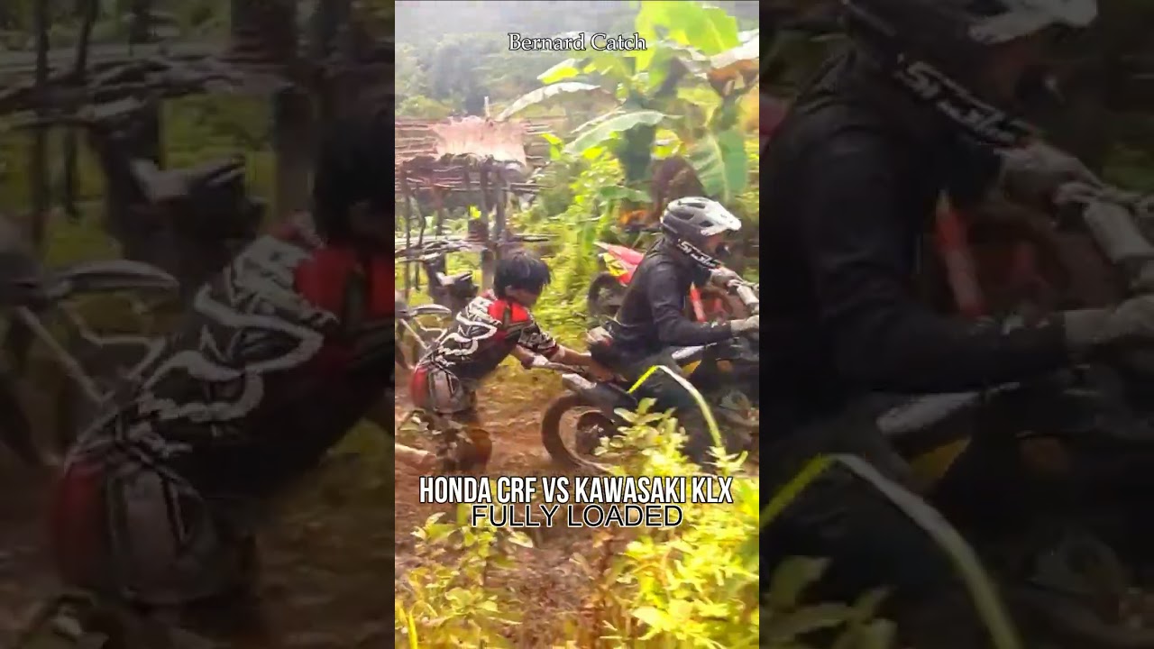 CRASH LANDING | HONDA CRF VS KAWASAKI KLX 
