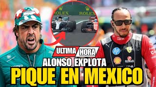 💥 ALONSO ATACA A HAMILTON EN MÉXICO Y LE SUELTA “ASÍ NO SE PILOTA” TRAS UN BLOQUEO EN LOS LIBRES