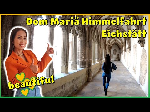 [4K] beautiful Thai Lady travel around germany - Eichstätt - Dom Mariä Himmelfahrt