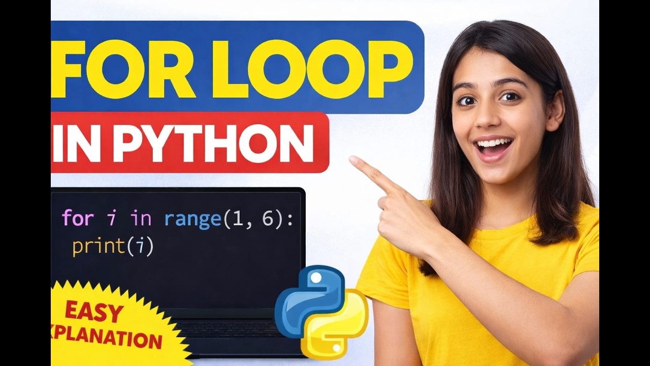 Python For Loop Tutorial || Learn Coding Easily - YouTube