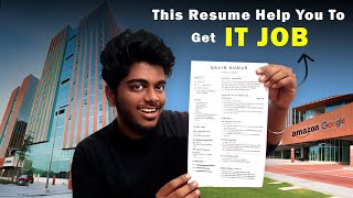 Freshers Resume Format | Create your resume in 5min by just Copy and past | resume format in tamil