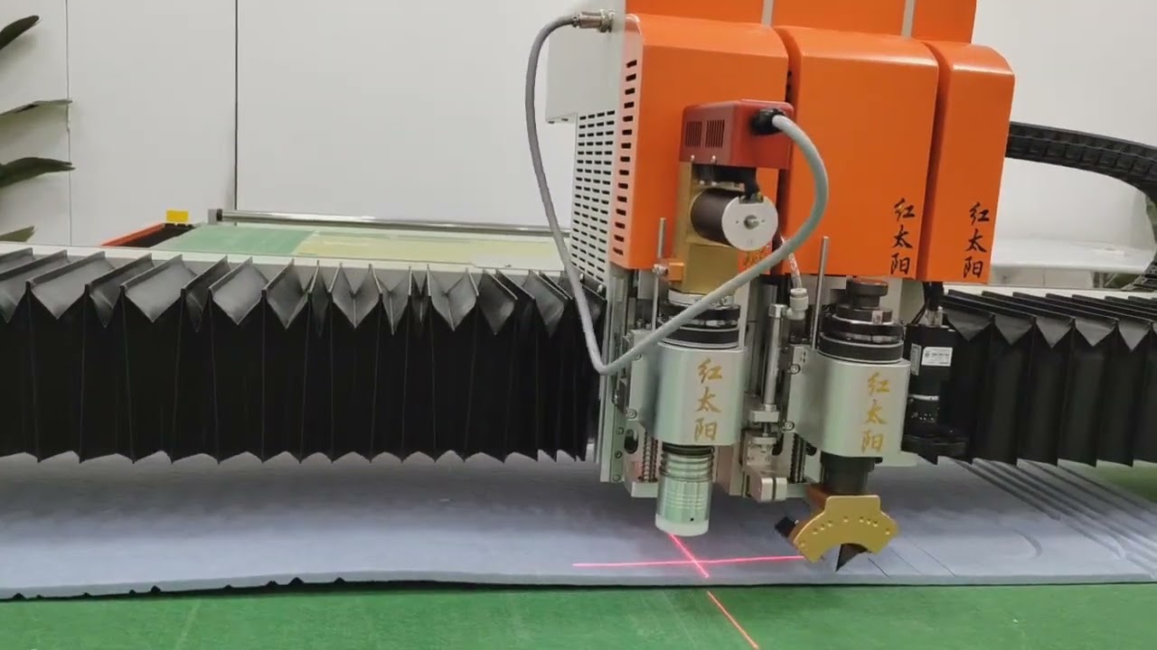 Double V knife cutting of sound absorbing board 