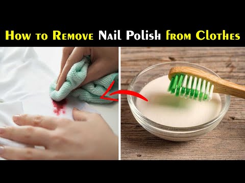 A trick that succeeds every time: Here's how to successfully remove nail  polish stains from clothes! - Free press