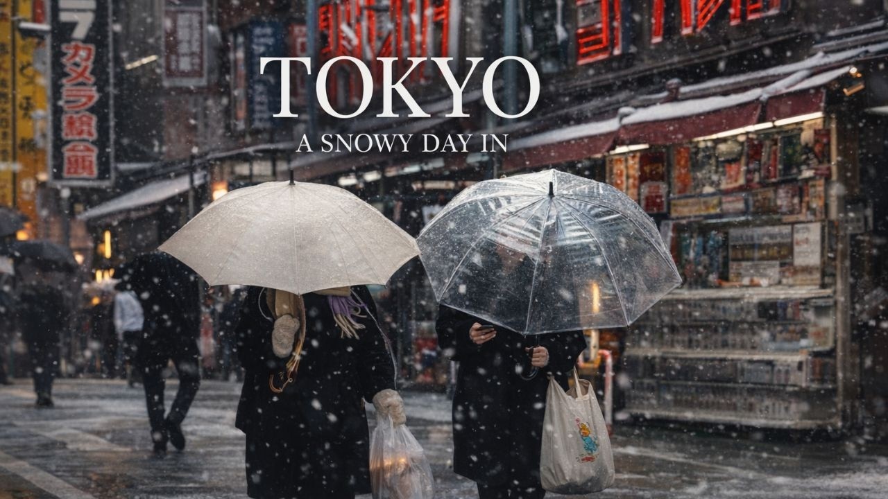 TOKYO IMMERSIVE EXPERIENCE | A SNOWY DAY IN TOKYO