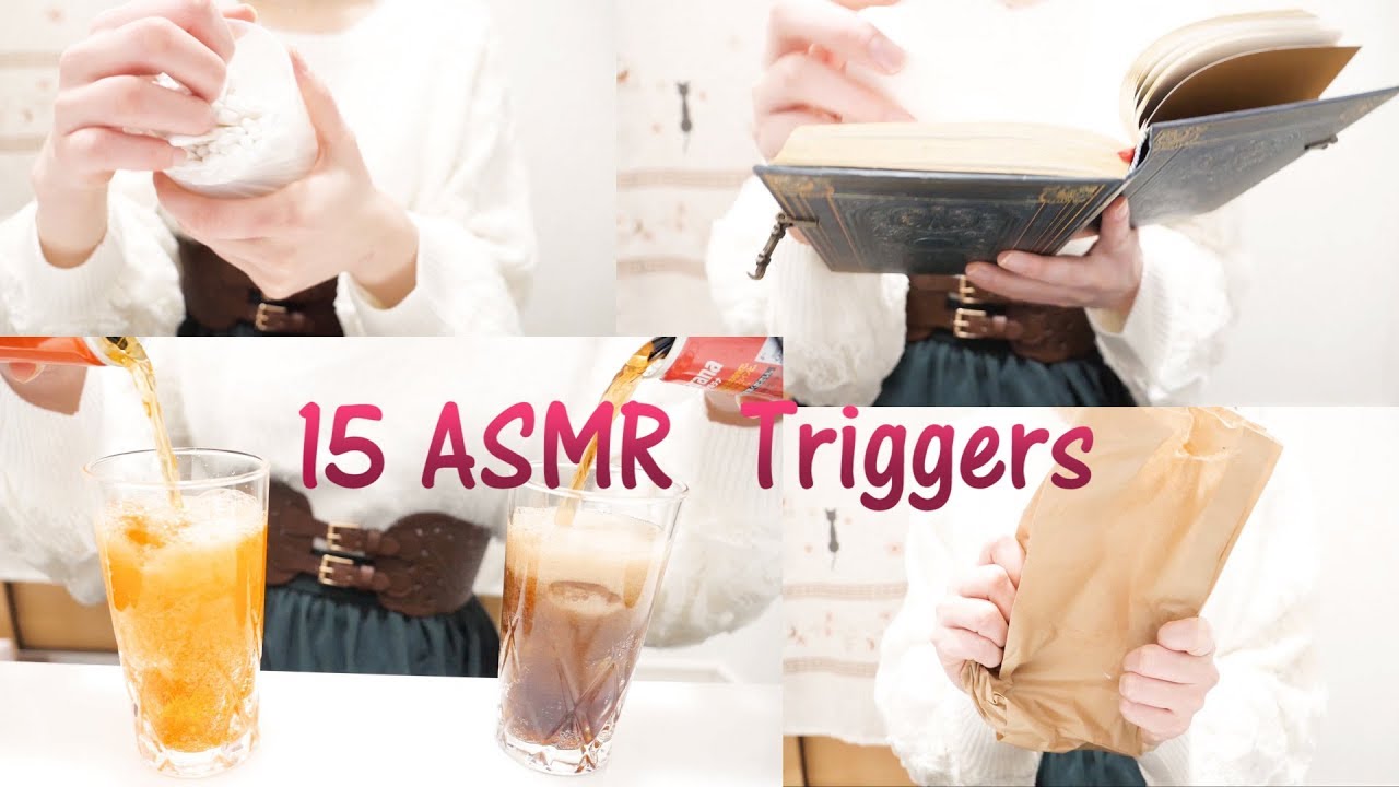 *ASMR*15種類の眠りトリガー 15 ASMR Triggers*クリスマスプレゼント*