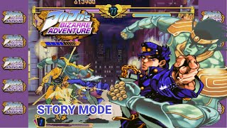 Jotaro Kujo Playthrough Story Mode - JoJos Bizarre Adventure [ARCADE][HD]