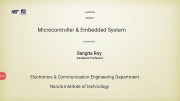 Lecture-8, Module-1, Microcontroller & Embedded System