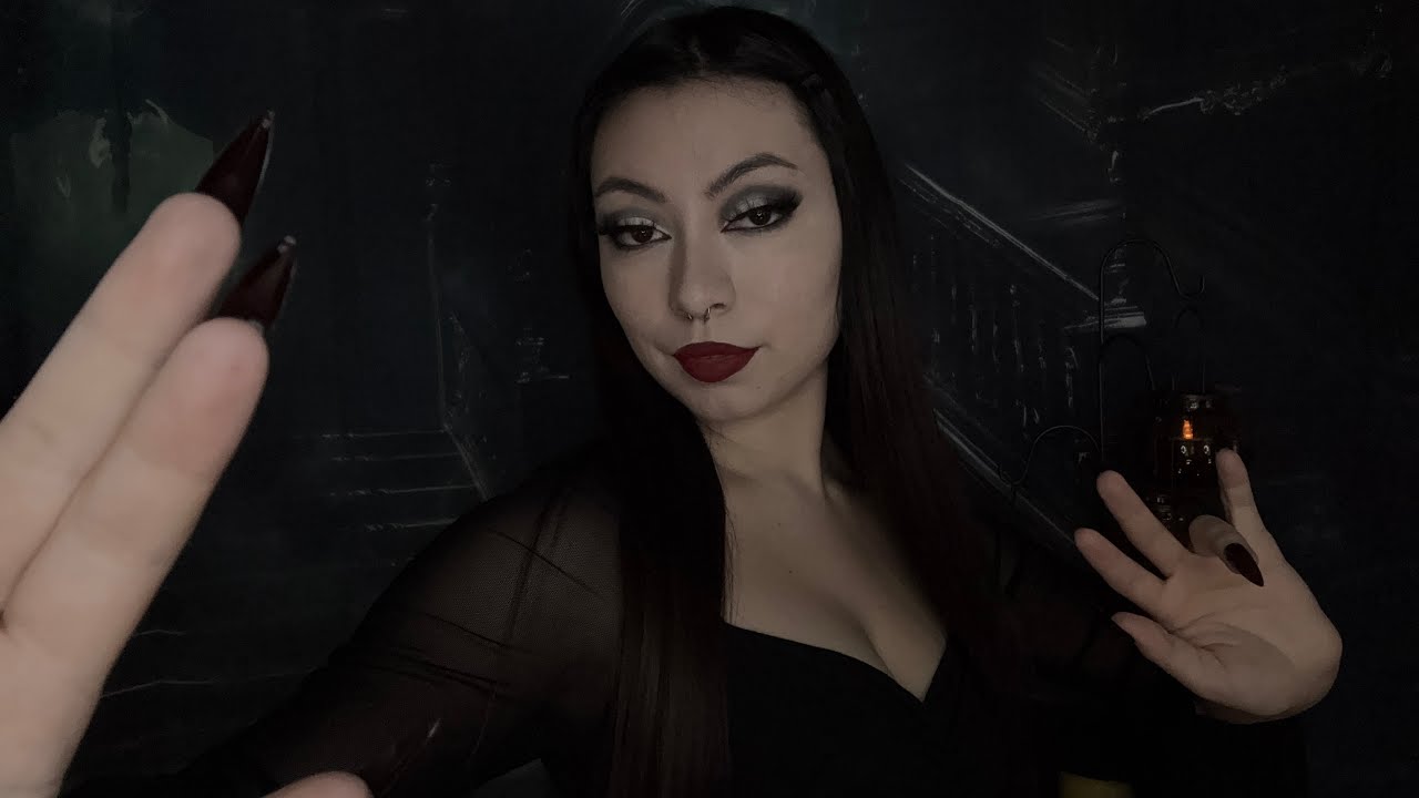 Morticia Addams Hypnotizes You | Slow Hand Movements & Whispers (ASMR)