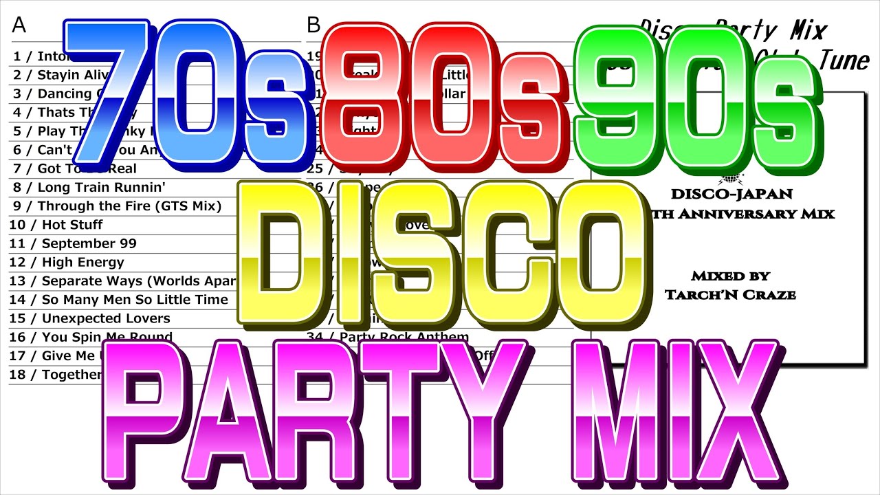 Disco Party Mix 70s 80s 90s Hits & Club EDM Tune - YouTube