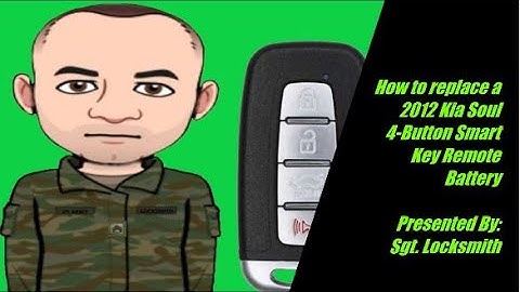 How to replace a 2012 Kia Soul 4 Button Smart Key Remote Battery