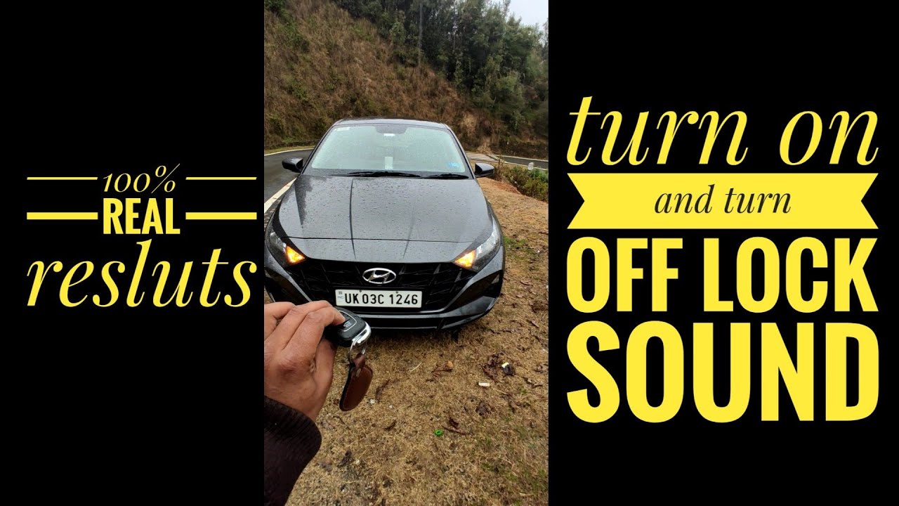how to turn off lock unlock sound in hyundai i20 and also applicable to