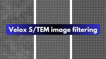 FEI Velox S/TEM image filters: high-pass, radial wiener, average, and Gaussian blur