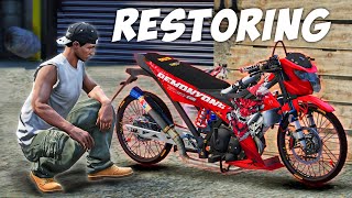Restoring DEMON Street Bike sa GTA 5 screenshot 5