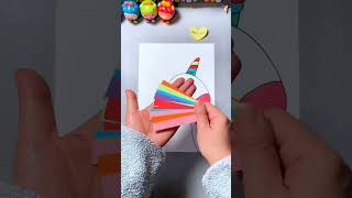 origami puppet animal rainbow unicorn | Easy 3D Paper Craft